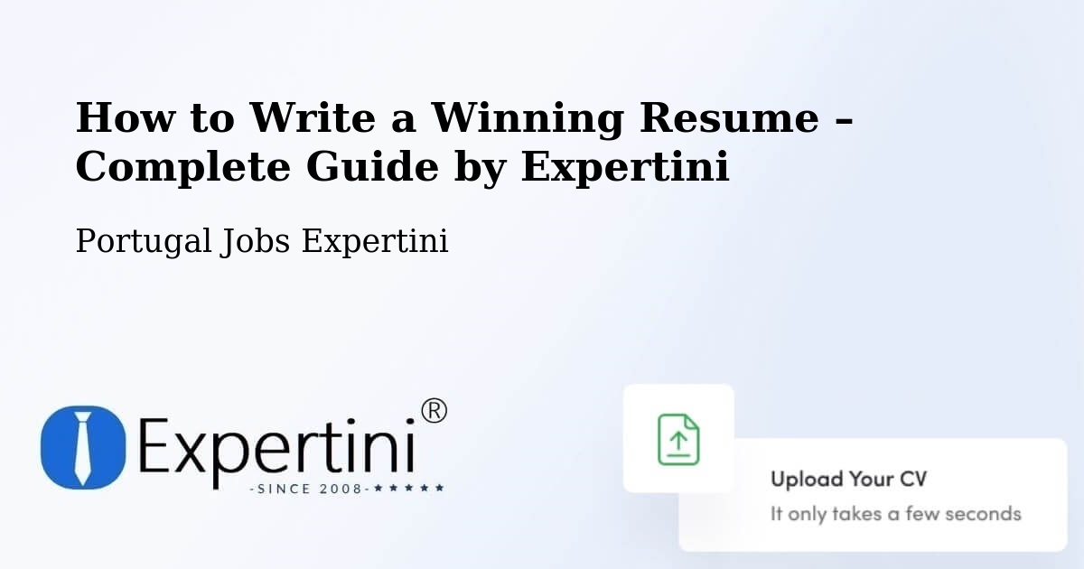 Resume Writing Guide for Job Seekers – Faia - Faia, Portugal Jobs Expertini